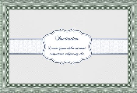 Invitation. Detailed.Elegant design. With complex background.