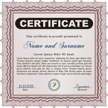 Certificate or diploma template. Beauty design. Customizable, Easy to edit and change colors.Printer friendly. 