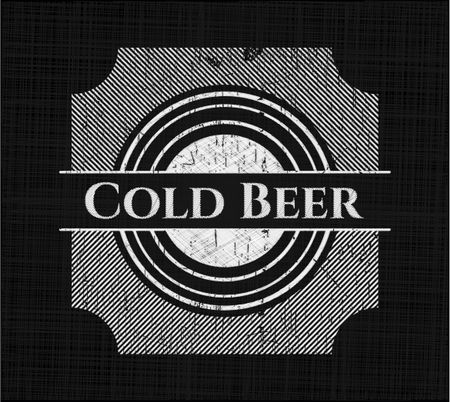 Cold Beer chalkboard emblem
