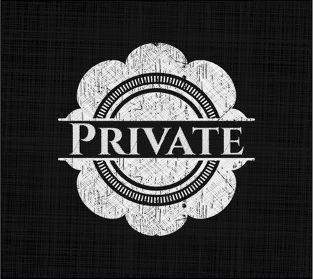 Private on blackboard