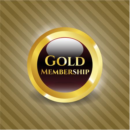 Gold Membership gold shiny emblem