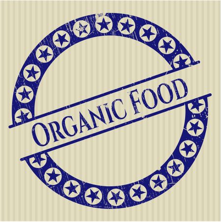 Organic Food rubber grunge seal