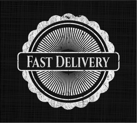 Fast Delivery chalk emblem