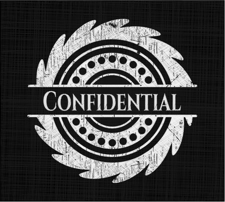 Confidential chalk emblem