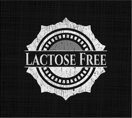 Lactose Free chalk emblem