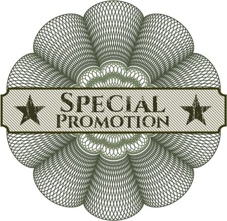 Special Promotion abstract rosette