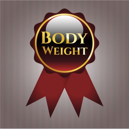 Body Weight gold shiny emblem