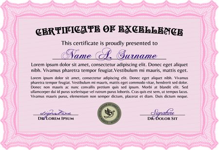 Certificate. Detailed.Beauty design. With quality background. 