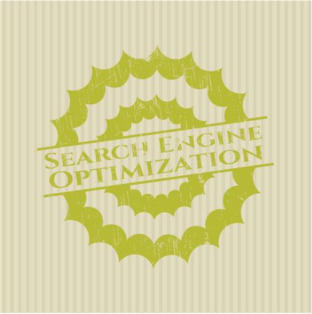 Search Engine Optimization rubber grunge stamp