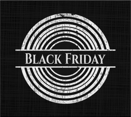 Black Friday chalkboard emblem
