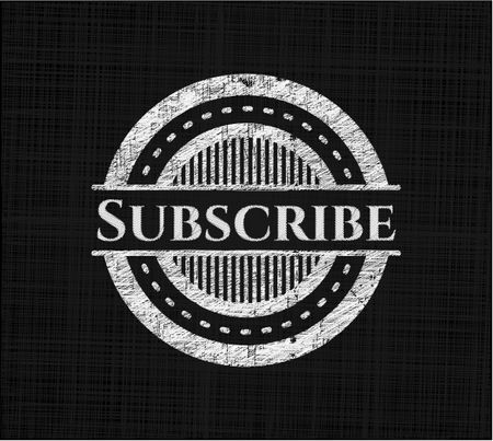 Subscribe on chalkboard