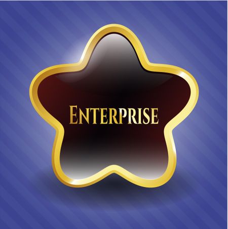Enterprise gold shiny emblem