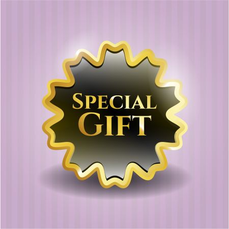 Special Gift gold shiny badge