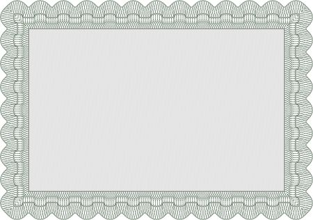 Diploma template. Vector pattern that is used in money and certificate.Beauty design. With complex background. 