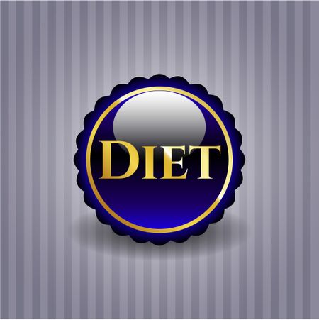 Diet gold shiny emblem