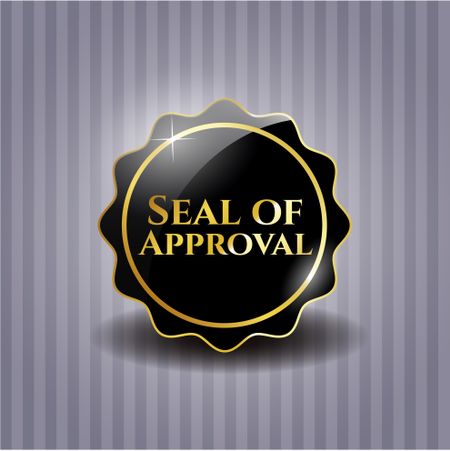 Seal of Approval black shiny badge