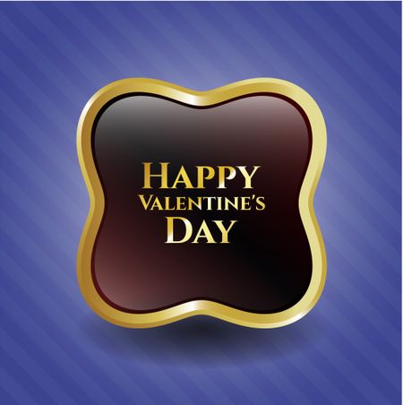 Happy Valentine's Day gold badge