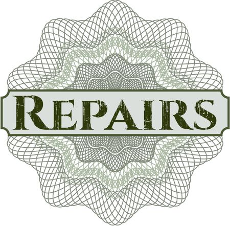 Repairs abstract rosette