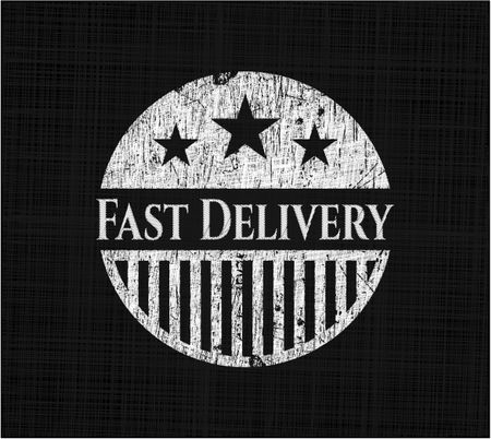 Fast Delivery chalkboard emblem