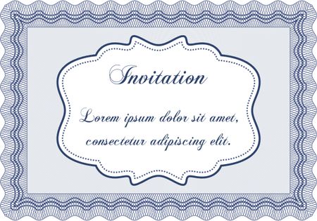 Invitation template. Retro design. With background. Customizable, Easy to edit and change colors.