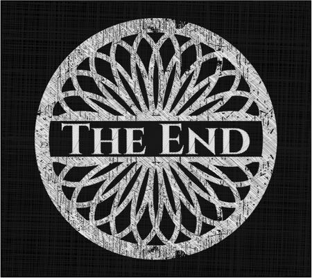 The End written on a blackboard