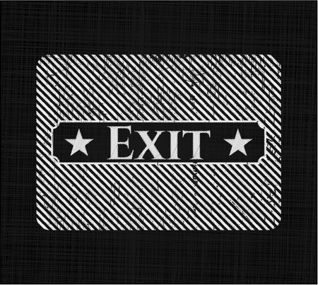 Exit chalk emblem