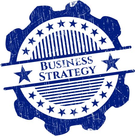 Business Strategy rubber stamp