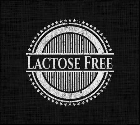Lactose Free chalk emblem