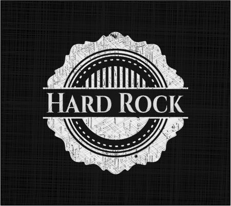 Hard Rock chalkboard emblem