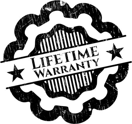 Life Time Warranty rubber stamp