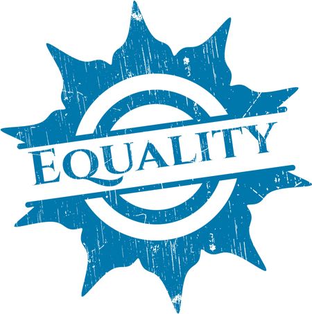 Equality rubber grunge stamp