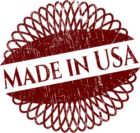 Made in USA rubber stamp