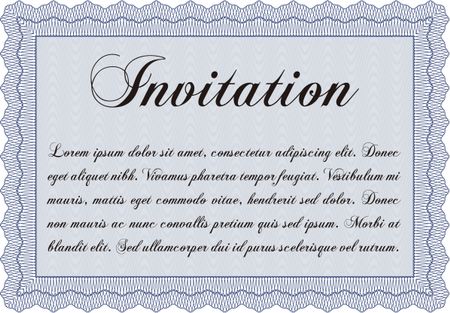 Formal invitation. Customizable, Easy to edit and change colors.With complex background. Sophisticated design. 