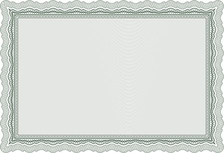 Diploma. Elegant design. With great quality guilloche pattern. Vector pattern that is used in money and certificate.