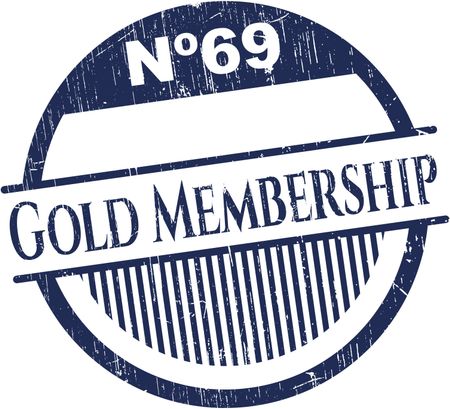 Gold Membership rubber stamp