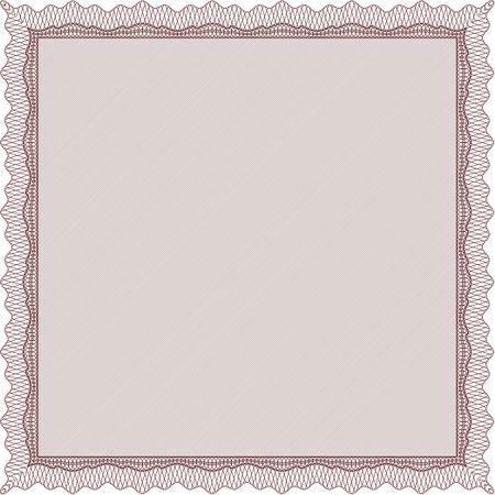 Diploma template. Nice design. Vector certificate template.With complex background. 