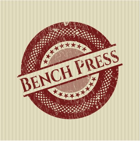 Bench Press rubber stamp