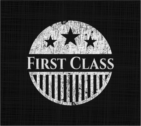 First Class chalk emblem