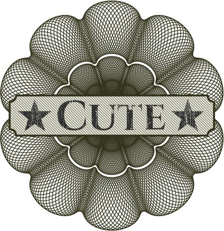 Cute abstract rosette