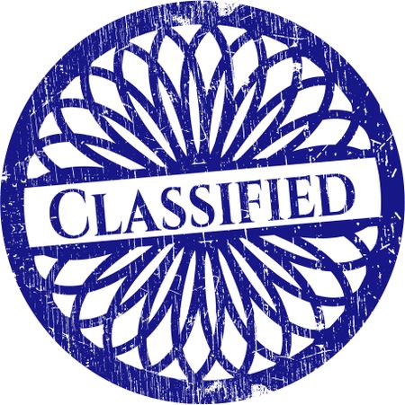 Classified grunge seal