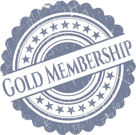 Gold Membership rubber stamp