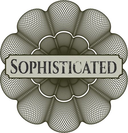 Sophisticated abstract rosette