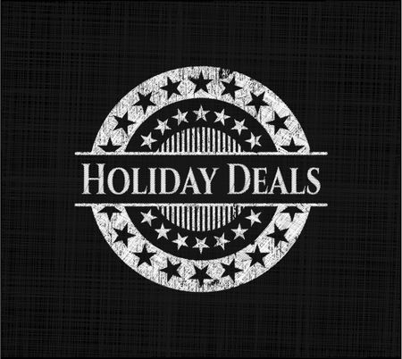 Holiday Deals on chalkboard