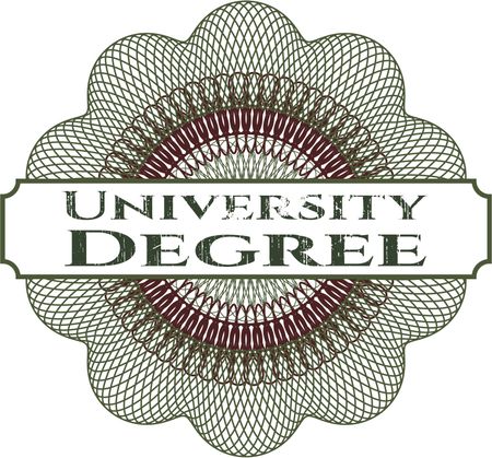 University Degree abstract rosette