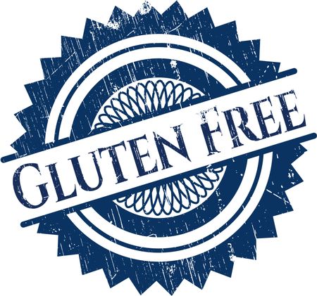 Gluten Free rubber grunge stamp