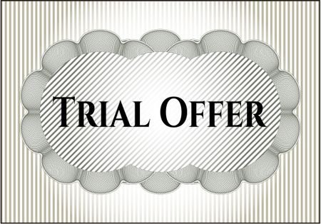 Trial Offer card or poster