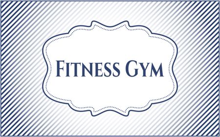 Fitness Gym card or banner