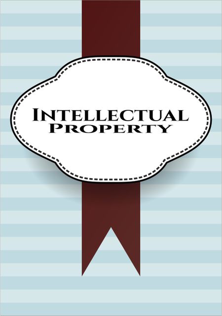 Intellectual property colorful poster