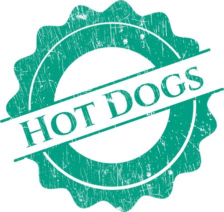 Hot Dogs rubber grunge seal