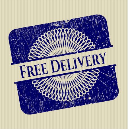 Free Delivery grunge seal